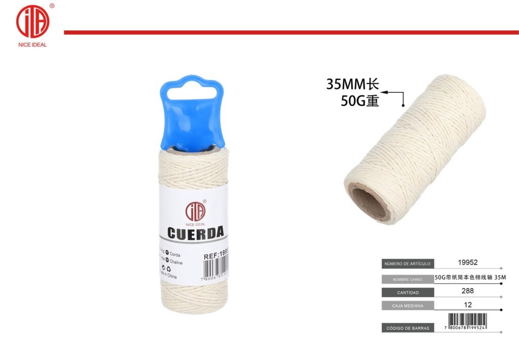 CARRETE DE ALGODóN 50G 35M