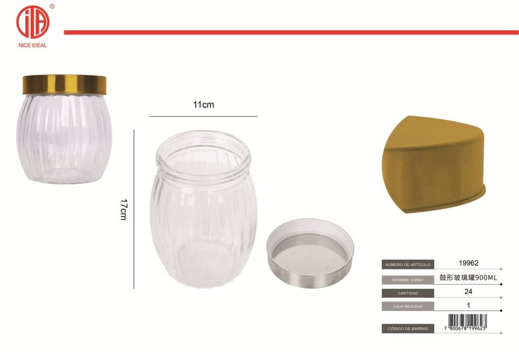 FRASCO DE VIDRO 1089S 900ML11*17