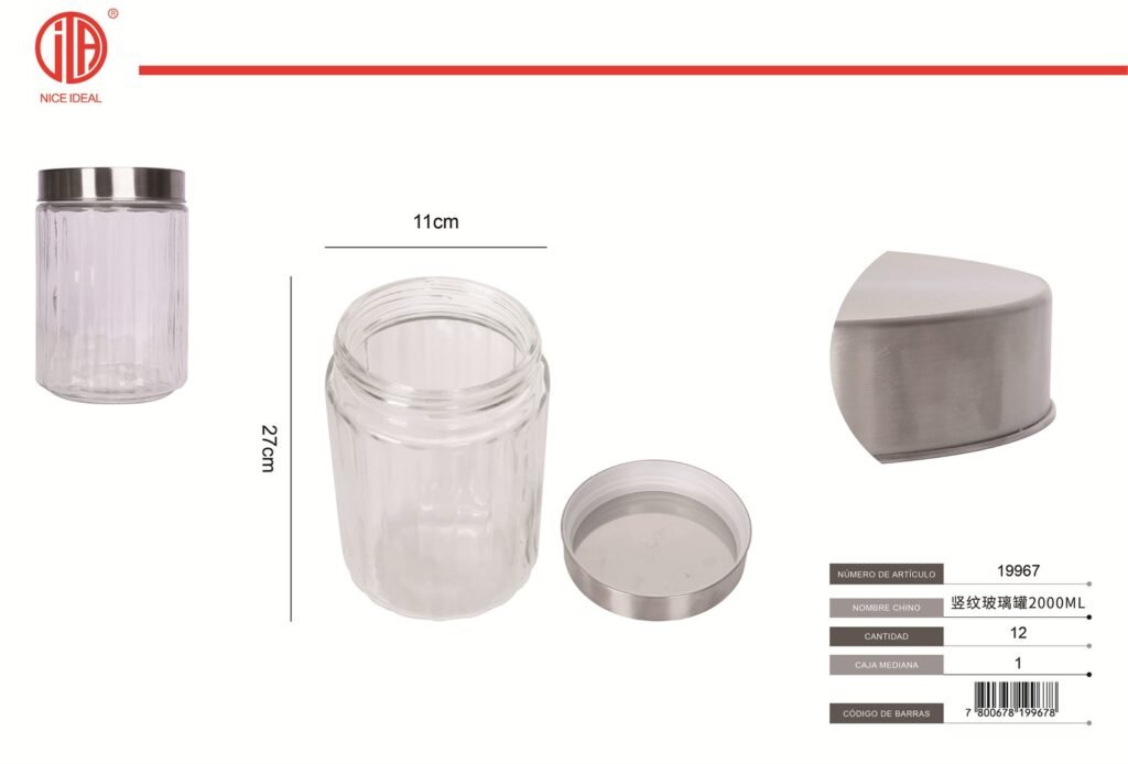 FRASCO DE VIDRO 2000ML-11*27