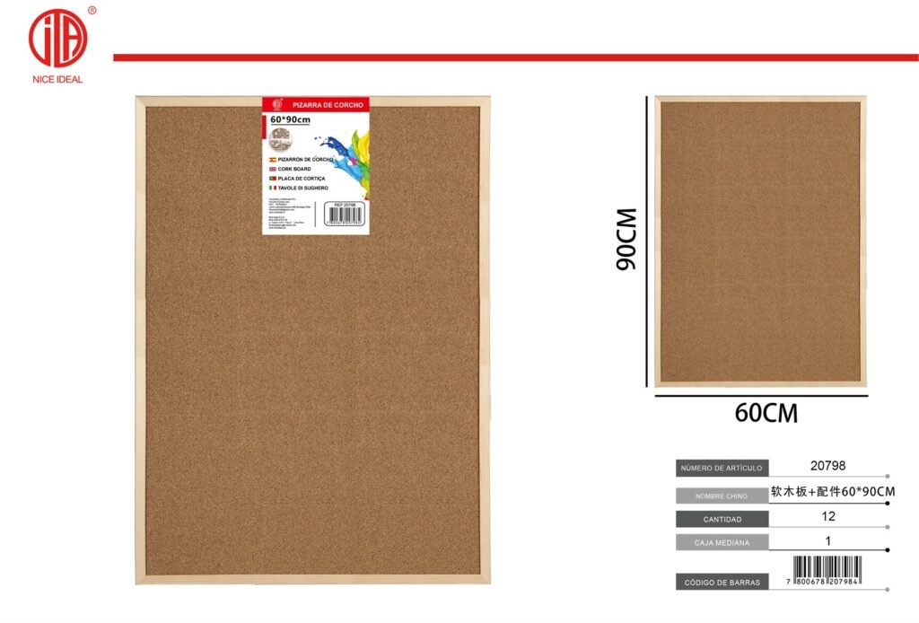 TABLERO DE CORCHO 60*90CM