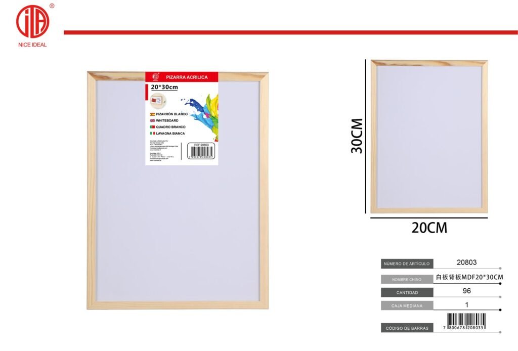 PLANO POSTERIOR DE LA PIZARRA MDF20*30CM