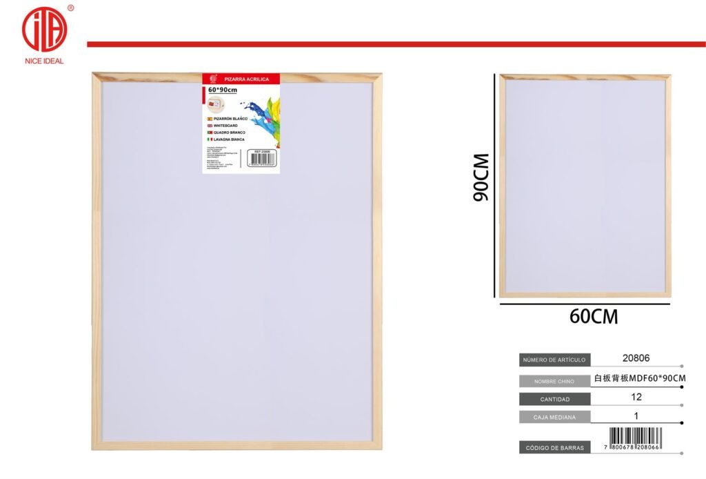 PLANO POSTERIOR DE LA PIZARRA MDF60*90CM