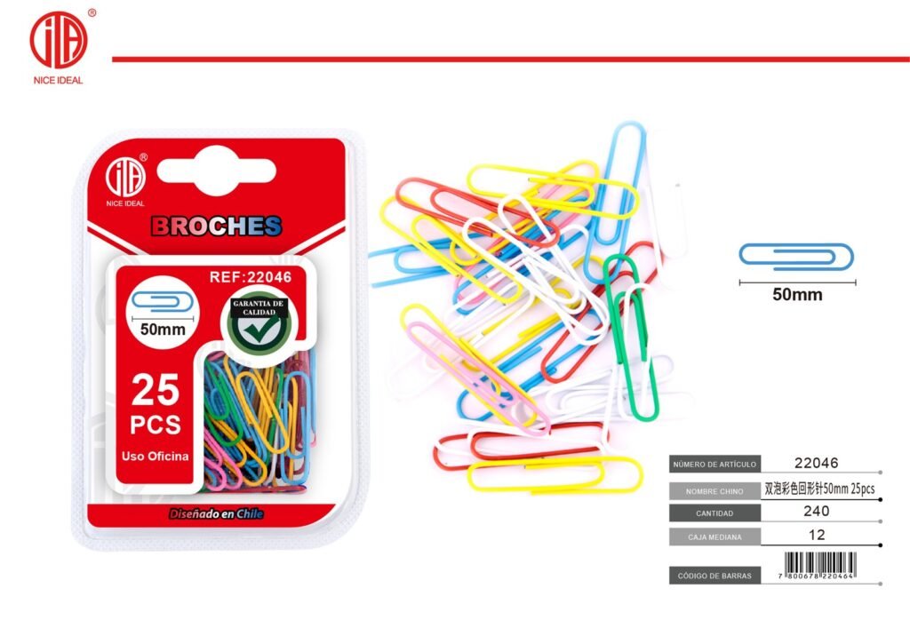 CLIP DE PAPEL 50MM 25PCS