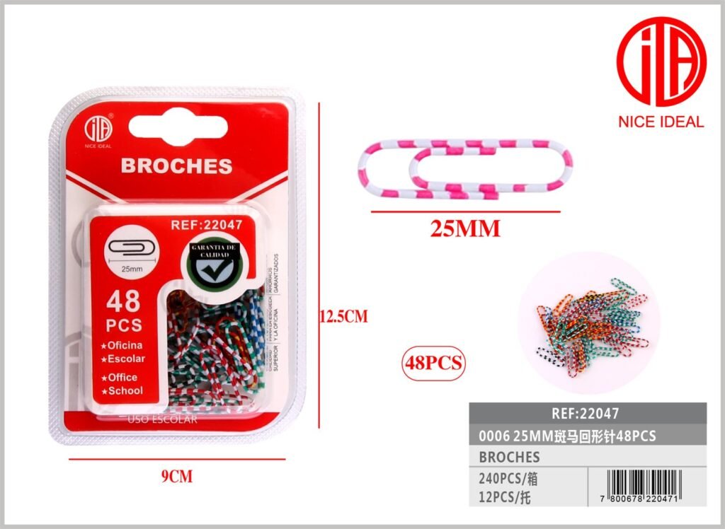 CLIP DE PAPEL 25MM 48PCS