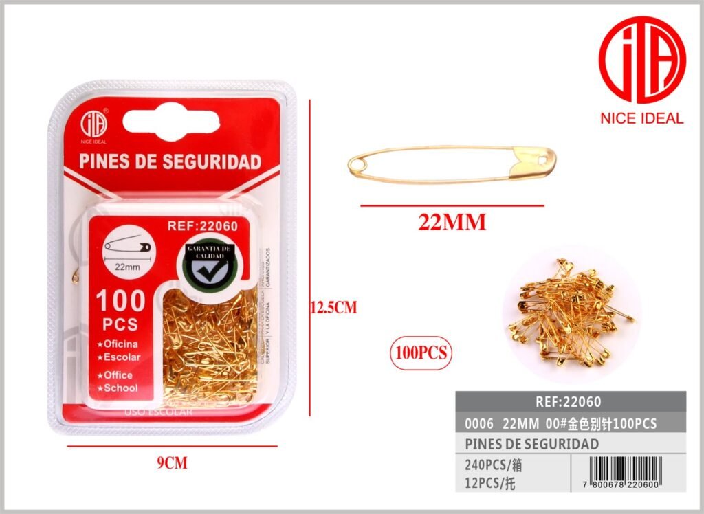 PIN 22MM 00# 100PCS