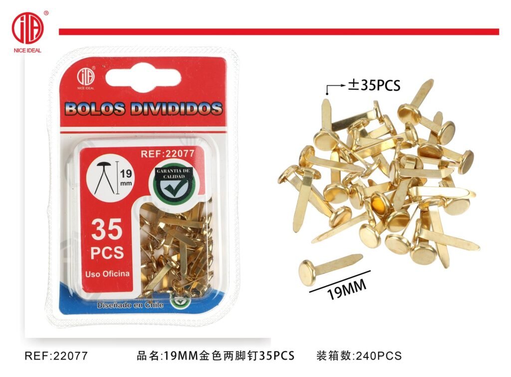 CLAVO DE DOS PATAS 19MM 35PCS