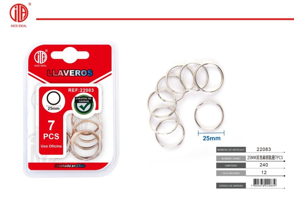 LLAVERO 25MM 7PCS