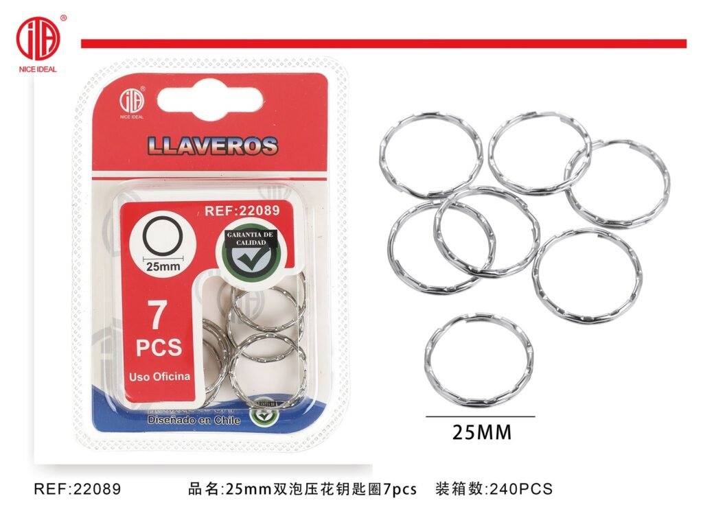 LLAVERO 25MM 7PCS