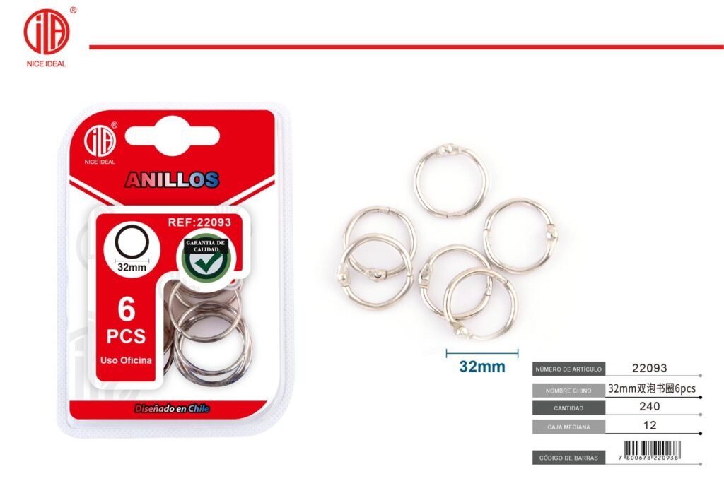 CíRCULO DEL LIBRO 32MM 6PCS