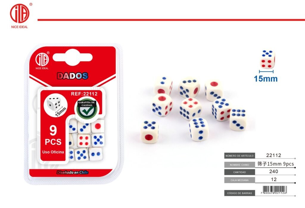 DADO 15MM 9PCS