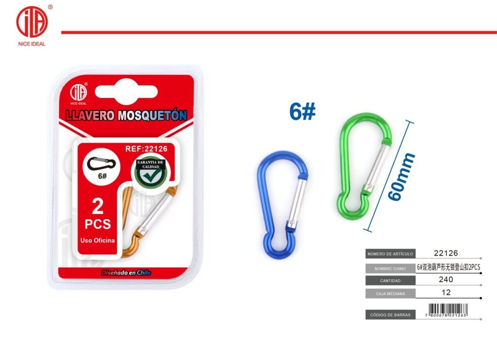 MOSQUETóN 6# 2PCS