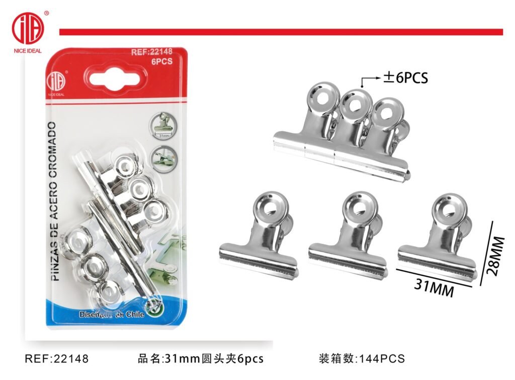 CLIP DE CABEZA REDONDA 31MM 6PCS