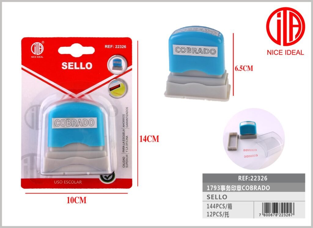 CANJEAR EL SELLO COMERCIAL 2549-2 COBRADO