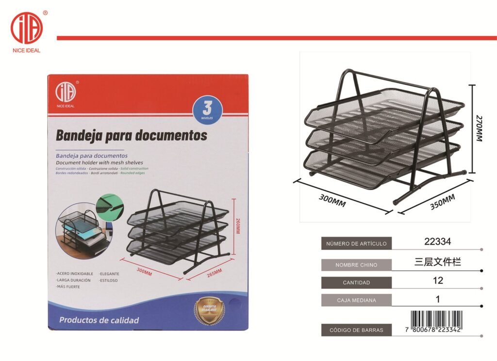 CESTA DE ARCHIVOS DE TRES NIVELES