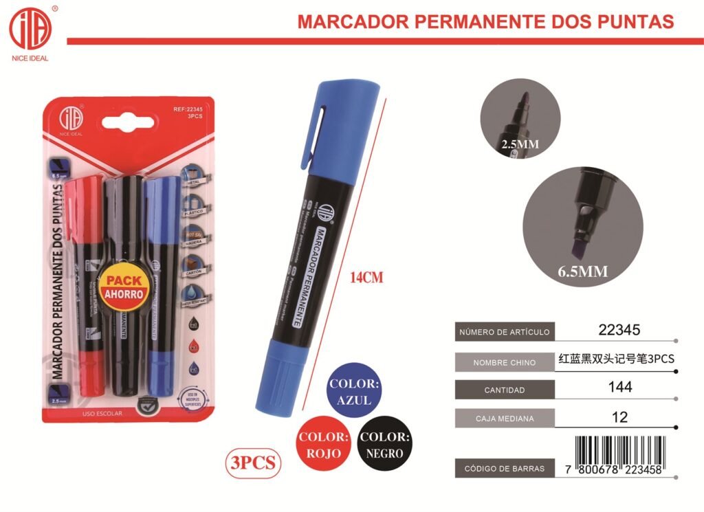MARCADOR 2409 3PCS