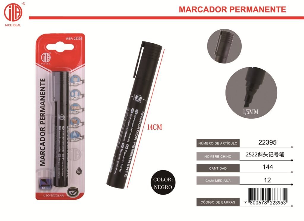 MARCADOR NEGRO 3 PIEZAS 3PCS