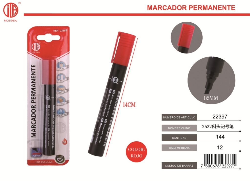 MARCADOR ROJO