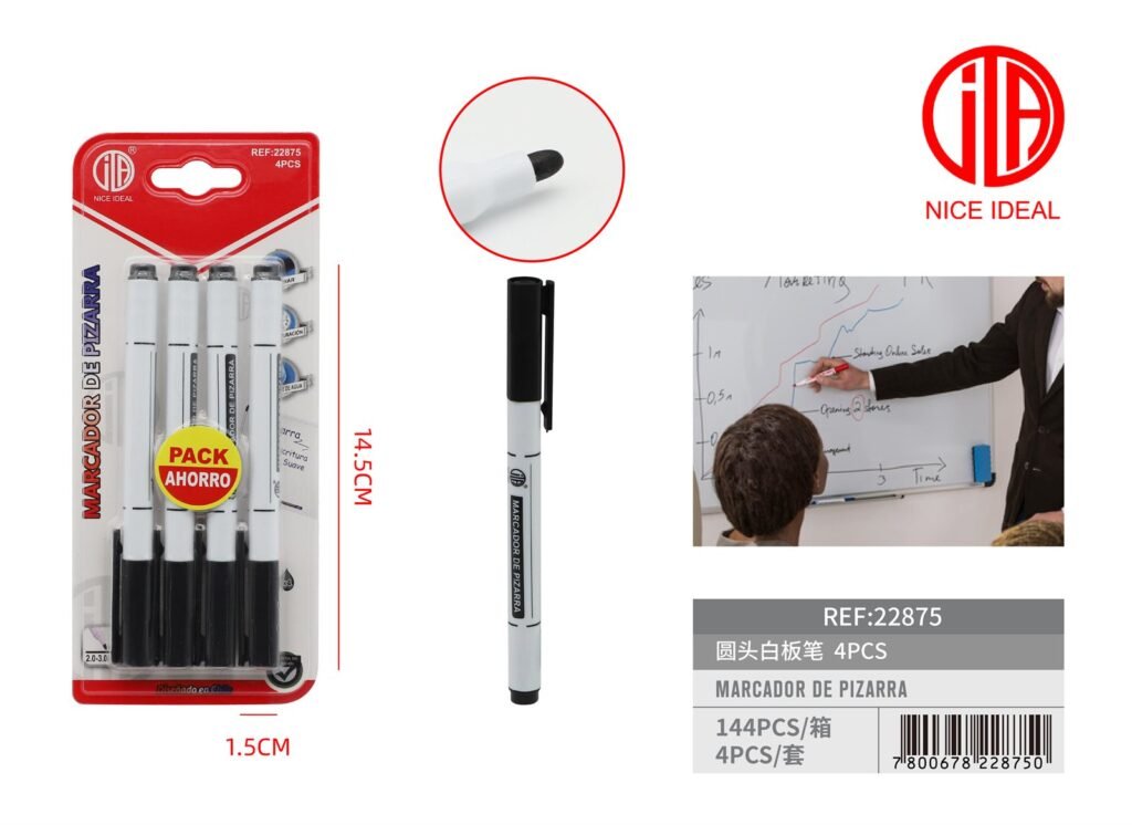 PLUMA DE PIZARRA NEGRA 4PCS 4PCS