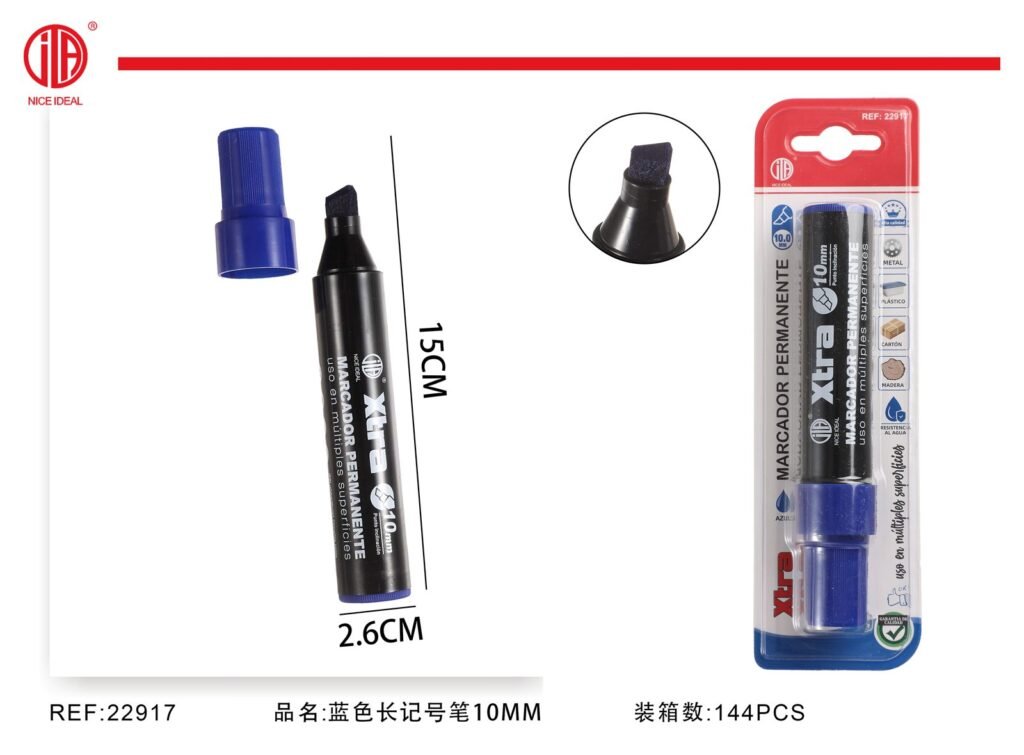 ROTULADOR LARGO AZUL 10MM 2402 10MM