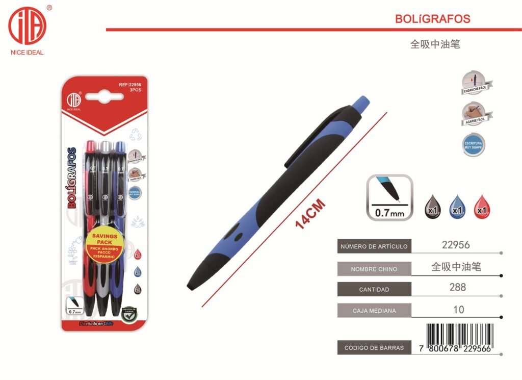 BOLíGRAFO 2826 3PCS