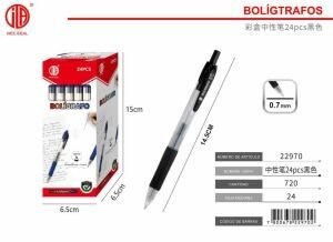 Bolígrafo de gel negro modelo 2505