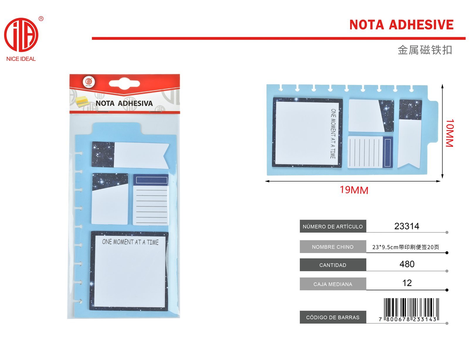 23 * 9 5 CM CON 20 PáGINAS DE NOTAS IMPRESAS 23*9.5CM 20