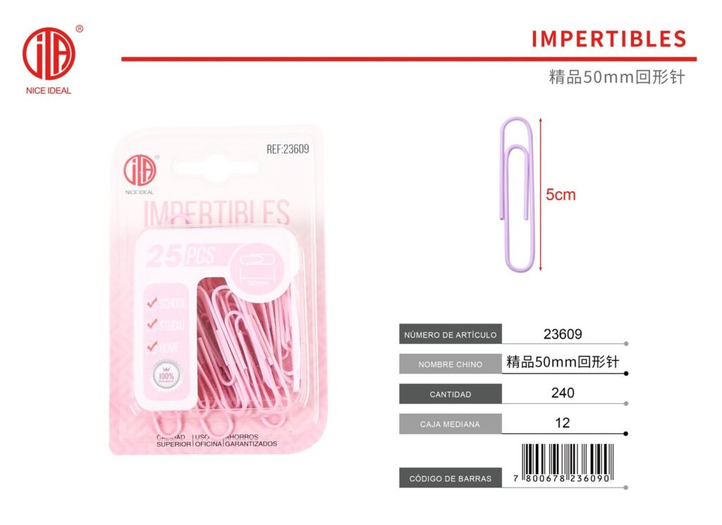 CLIP DE PAPEL 50MM 25