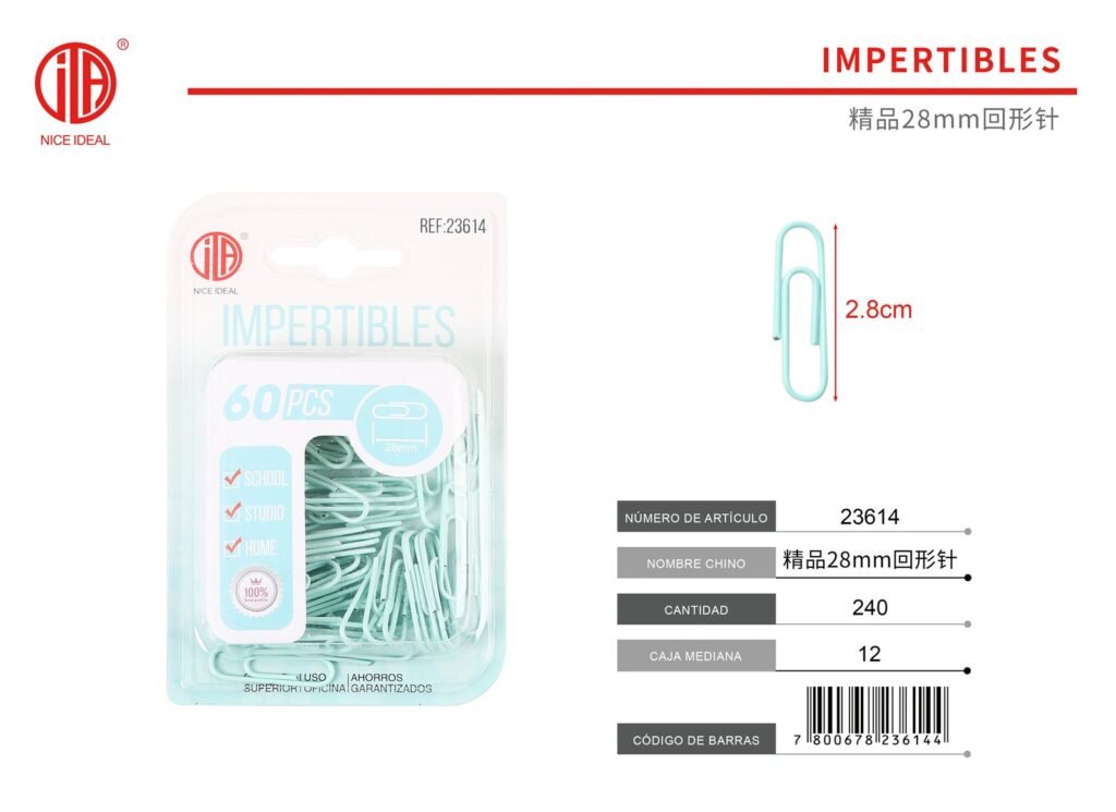 CLIP DE PAPEL 28MM 60