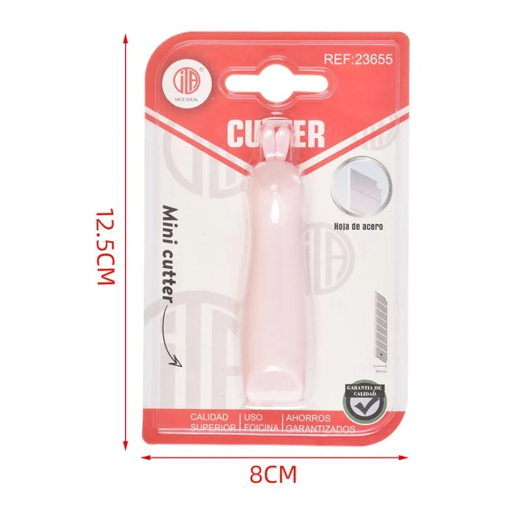 Mini cutter conejito en blister sobre fondo blanco SKU 23655