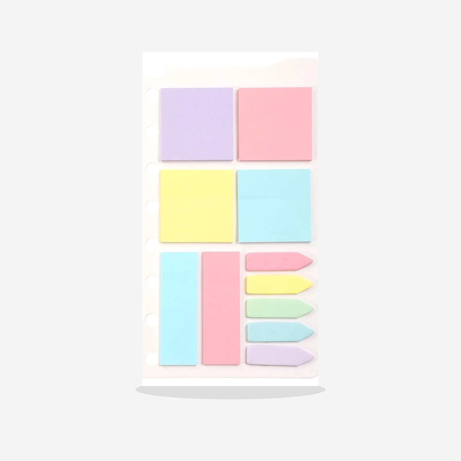 Set mediano de notas adhesivas combinadas 12.5 x 21.8 cm