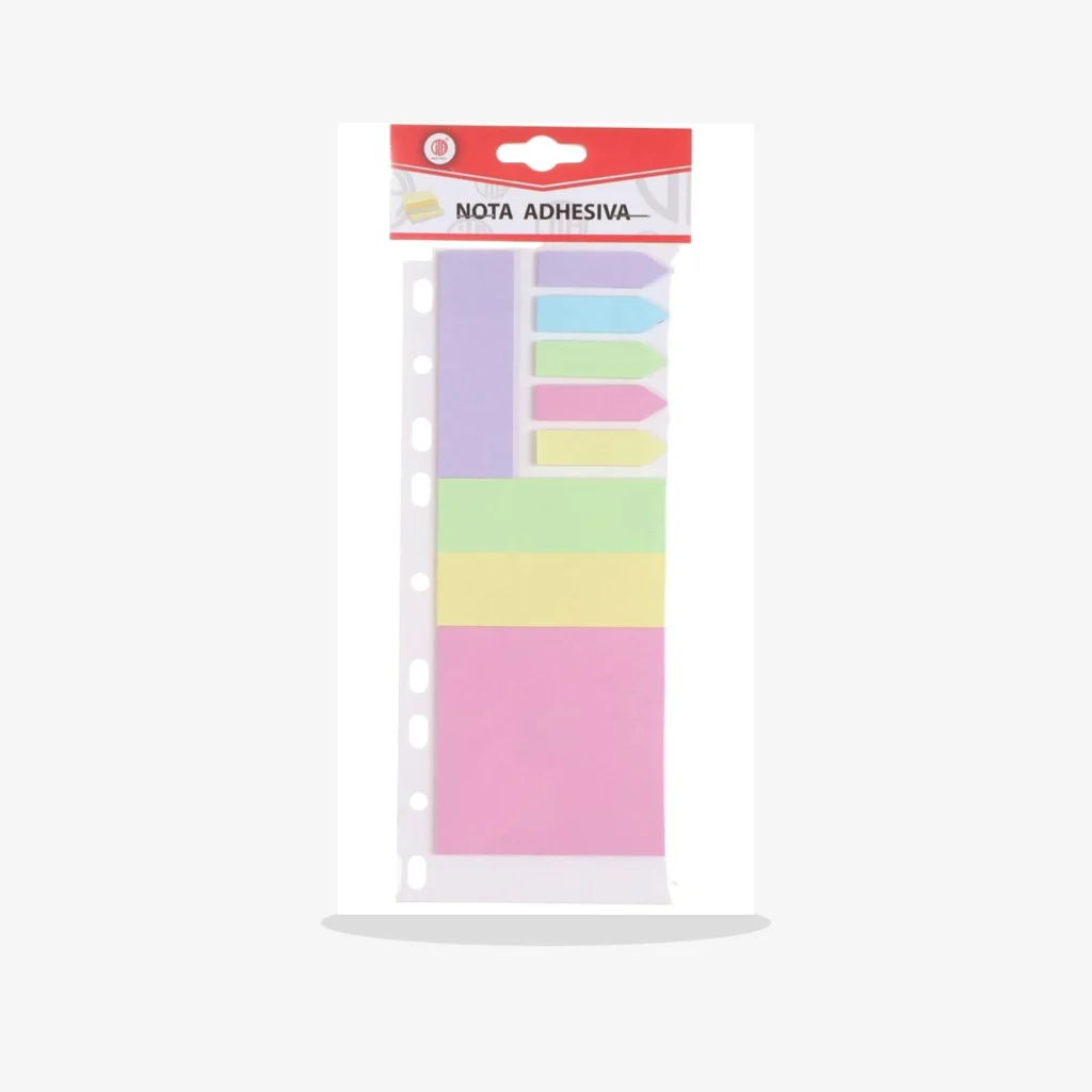 Set mediano de notas adhesivas combinadas