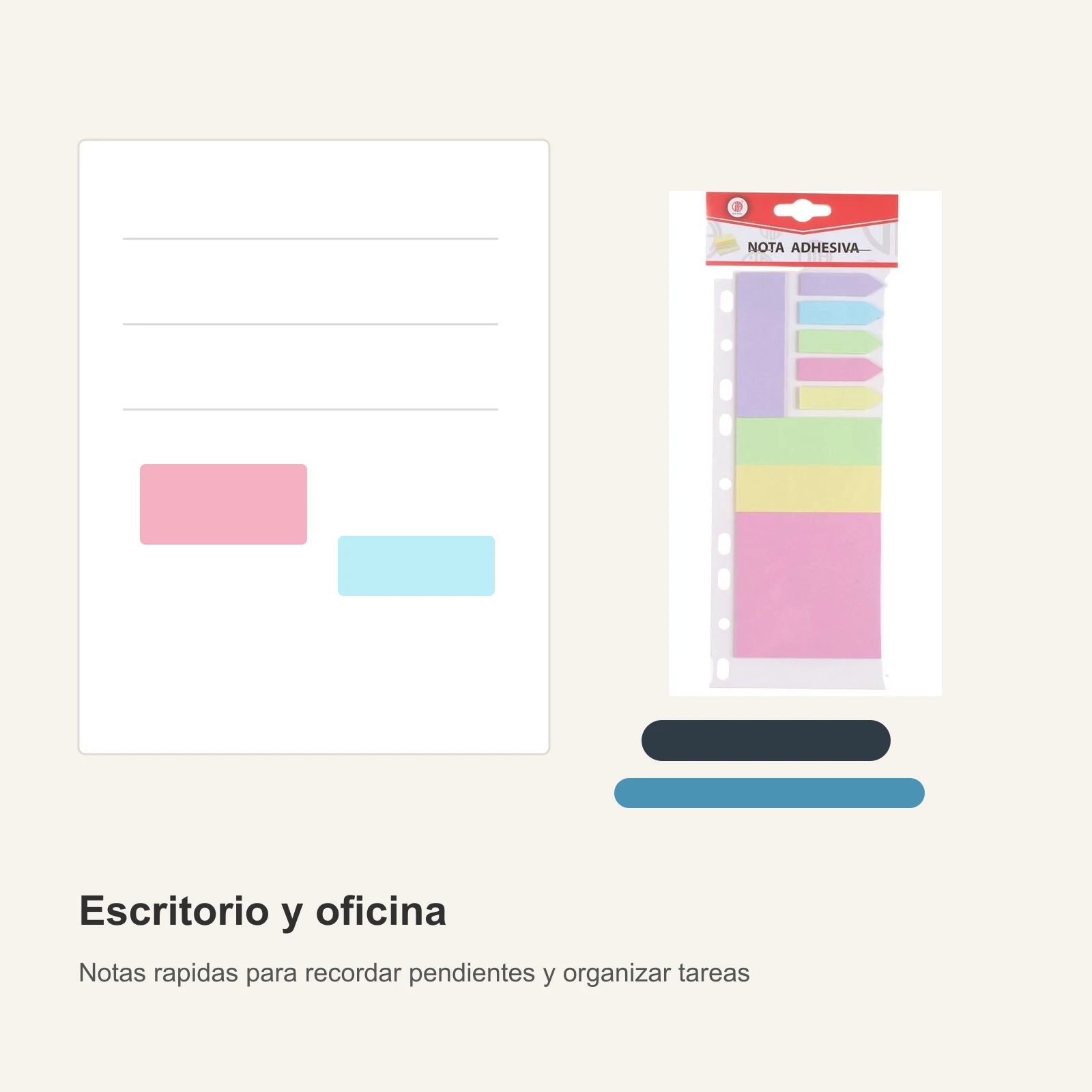 Set mediano de notas adhesivas combinadas - Imagen 5