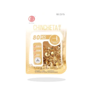 Chinchetas doradas 10 mm 80 piezas