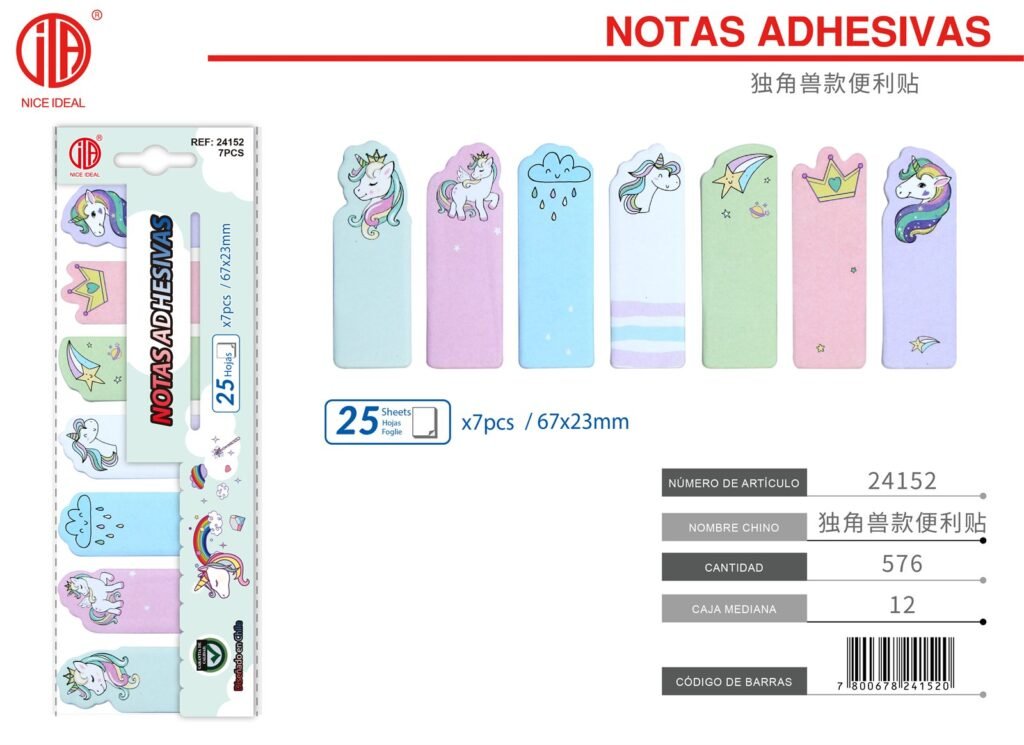NOTA ADHESIVA 7 67*23MM 25