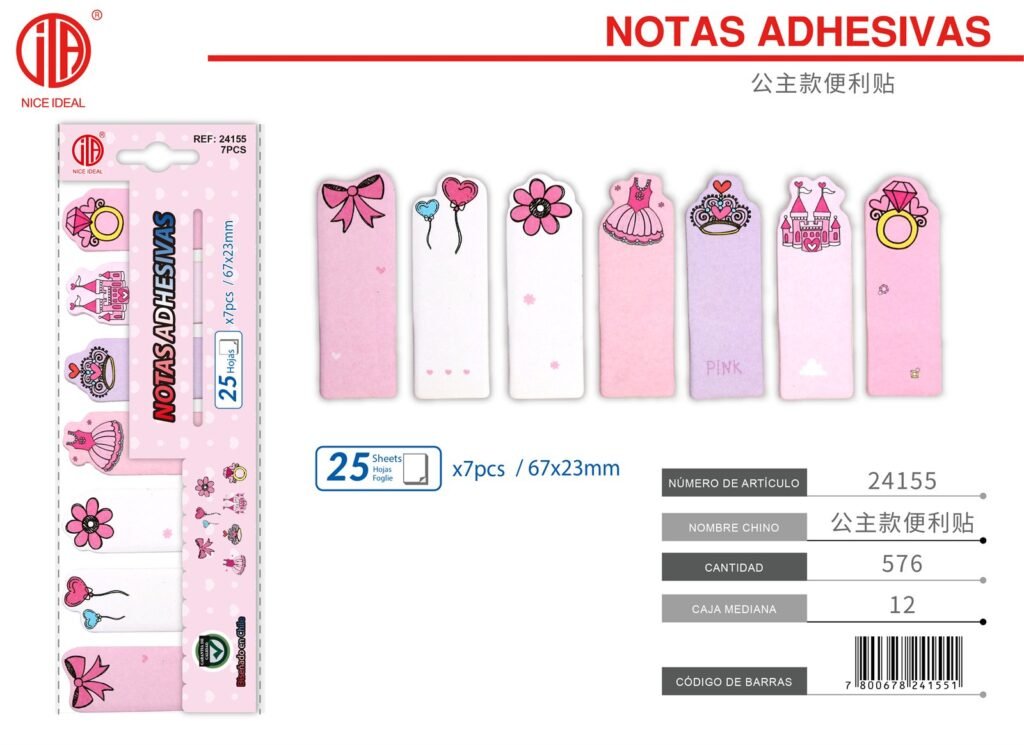 NOTA ADHESIVA 7 67*23MM 25