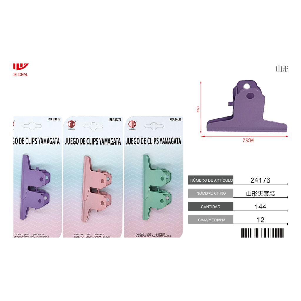 CONJUNTO DE CLIPS MKL75MM-2 100