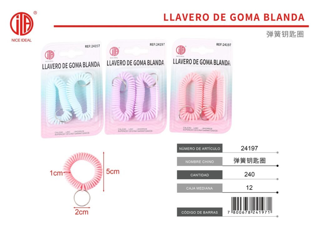 GOMA LLAVERO 2PCS