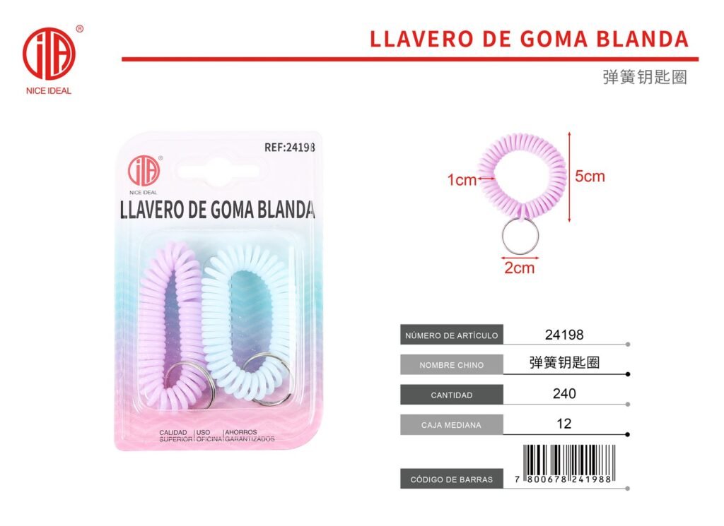 GOMA LLAVERO 2PCS