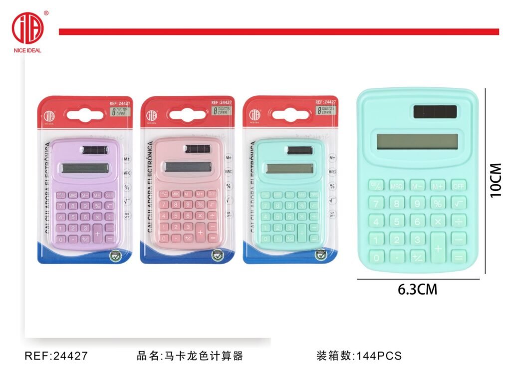Calculadora portátil en colores surtidos