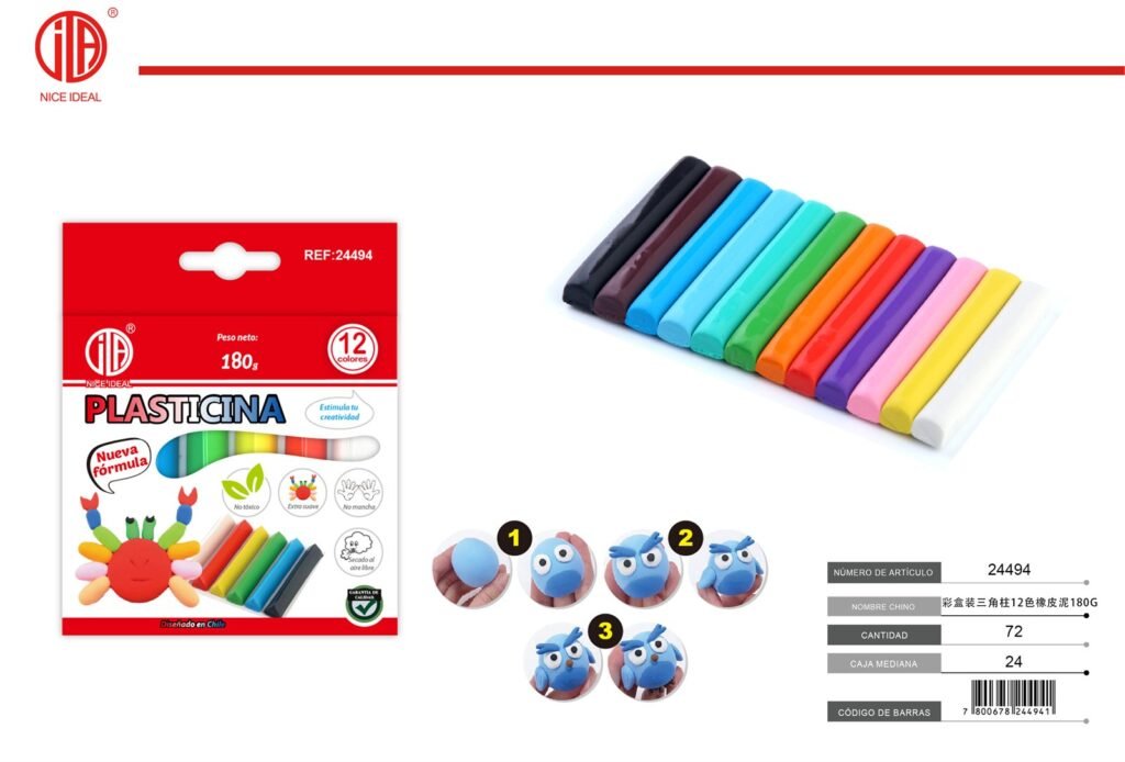 PLASTILINA 12 COLORES