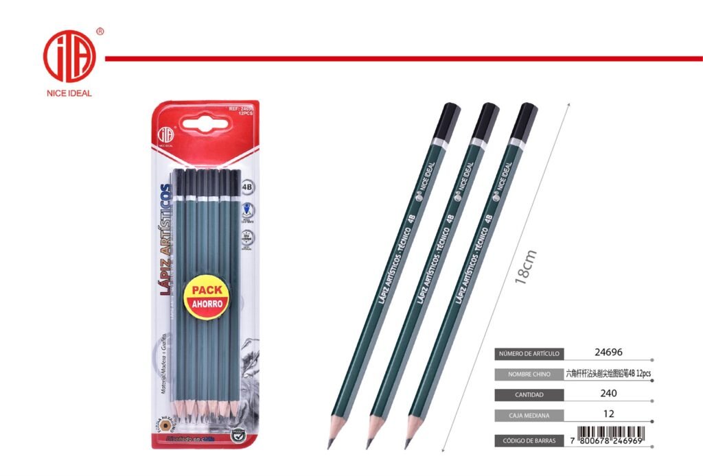 LAPIZ 4B 12PCS