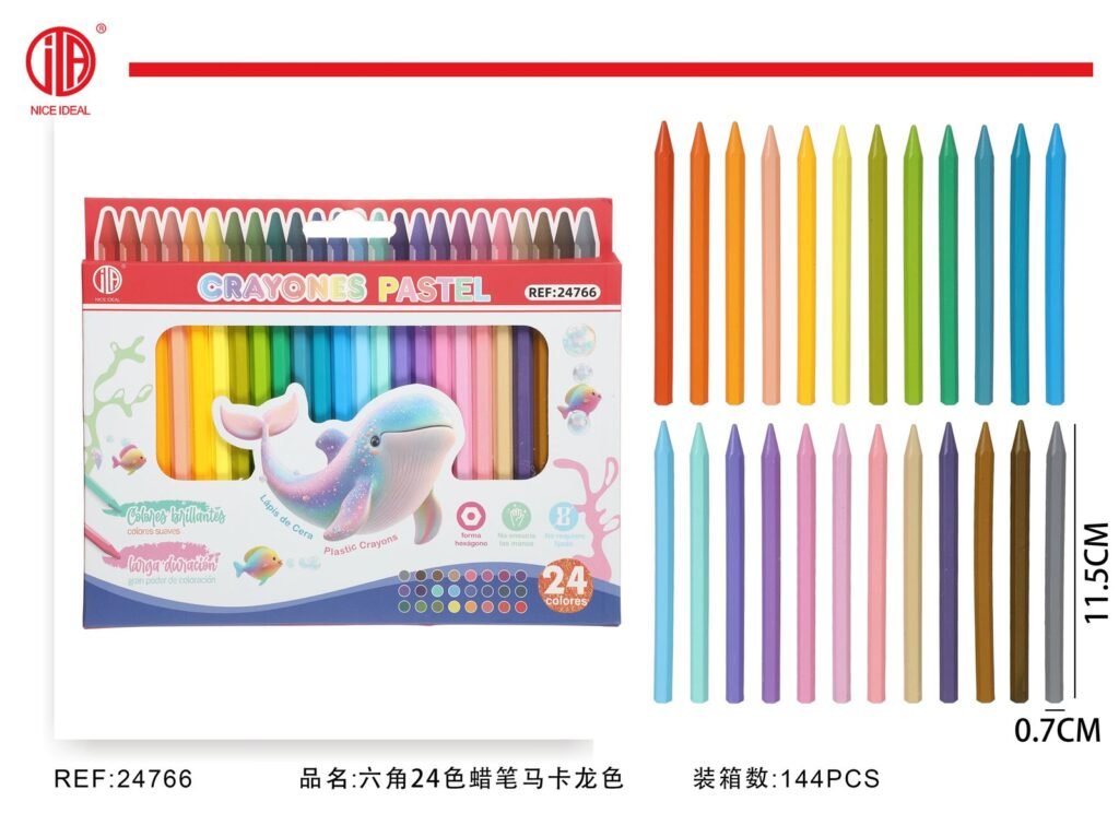 LáPIZ DE COLOR DE CERA 24
