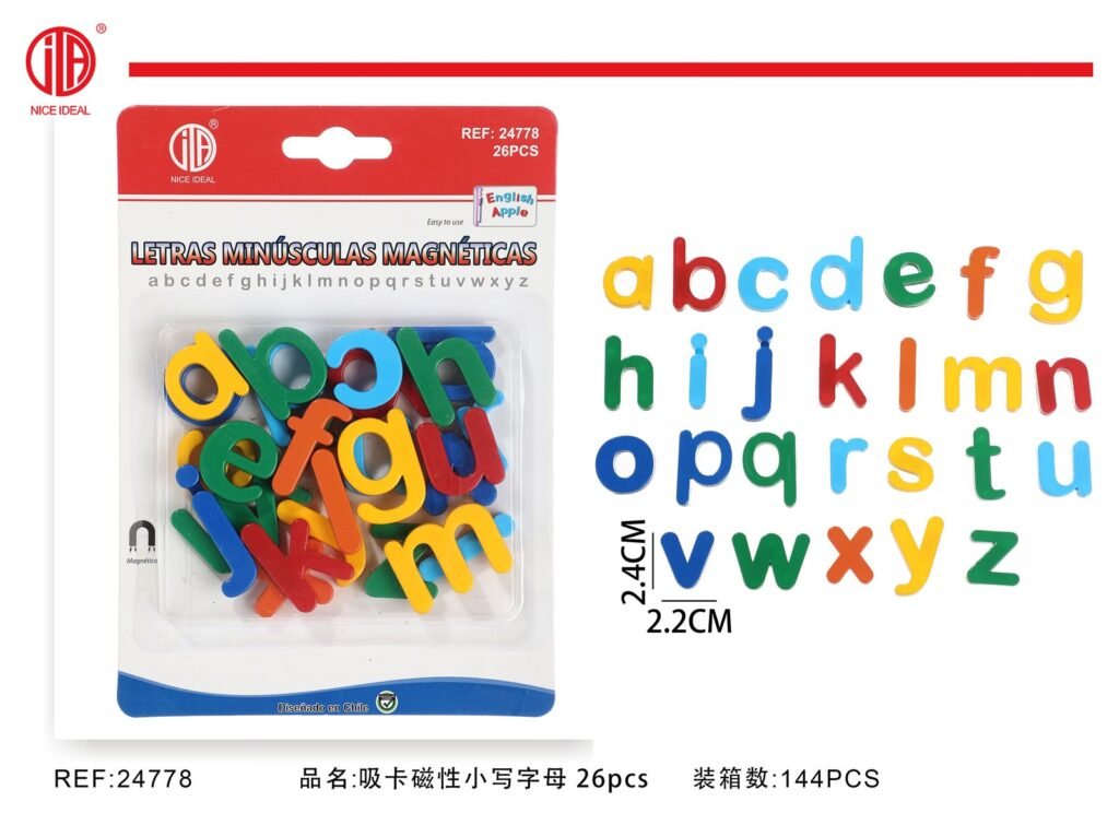 LETRA MINUSCULA CON IMAN 26PCS