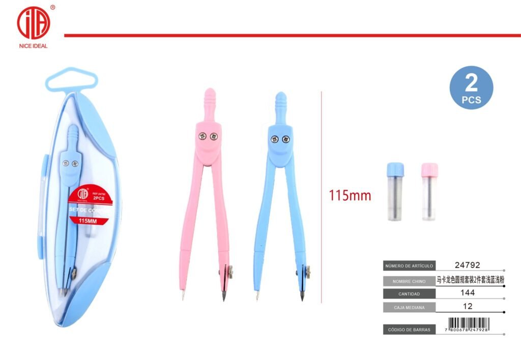 COMPAS SET 2PCS COLOR PASTELMI037 2