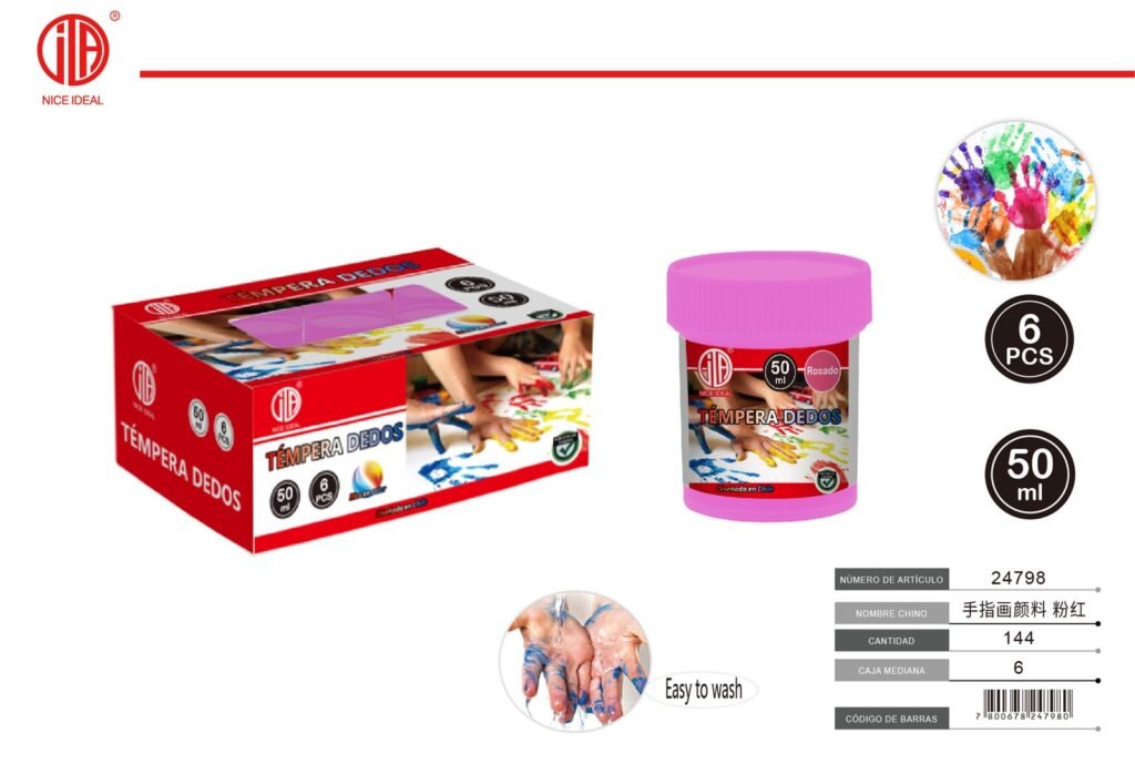 PITURA DE DEDOS ROSA 50ML