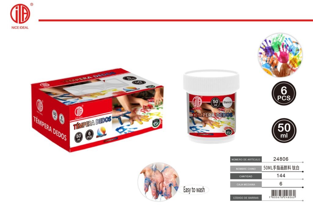 PITURA DE DEDOS BLANCO 50ML