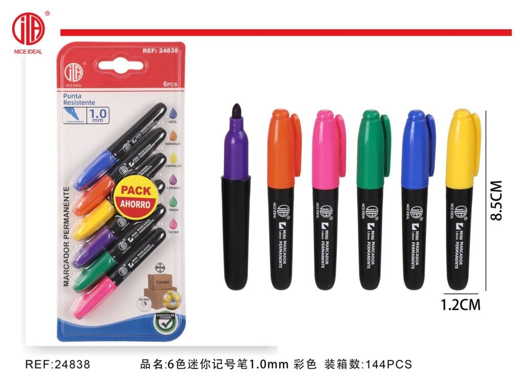 MINI ROTULADOR 6 COLOR 6 1.0MM