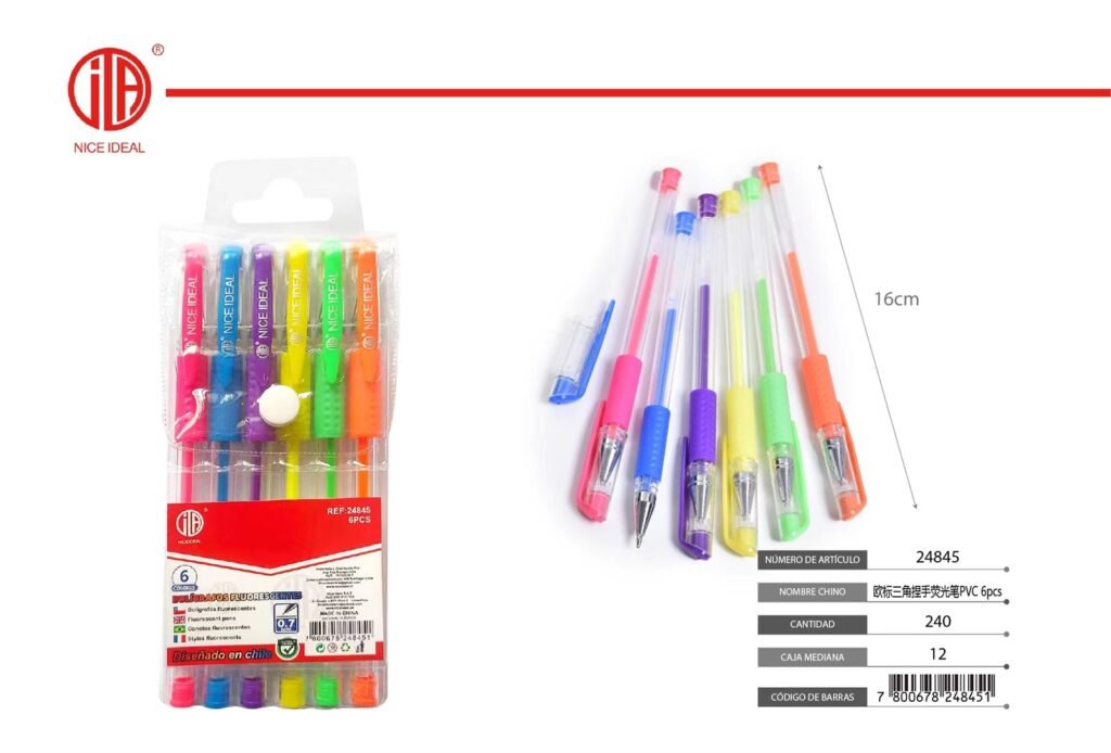 BOLíGRAFO 6PCS PVC 6PCS