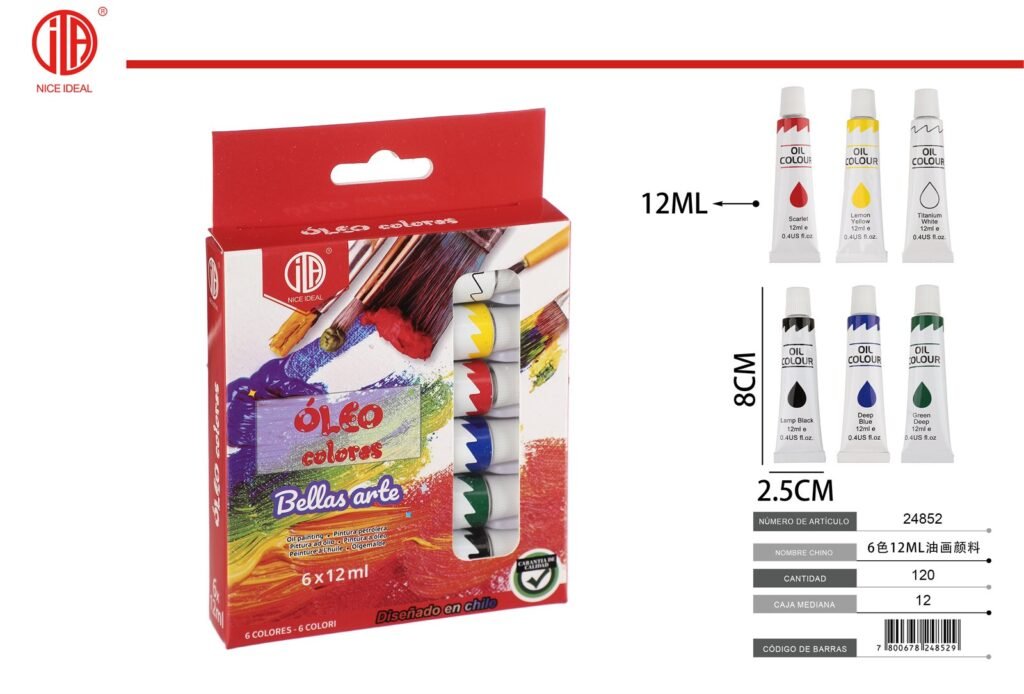 PINTURAS DE ACEITE 6 12ML