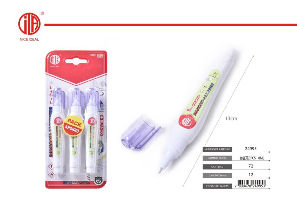 3PCS CORRECTOR 3PCS 8ML( 8ML( 8ML(